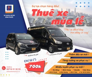 Ưu đãi: Thuê xe dịp lễ giá cực hấp dẫn tại Petro Bình Phước