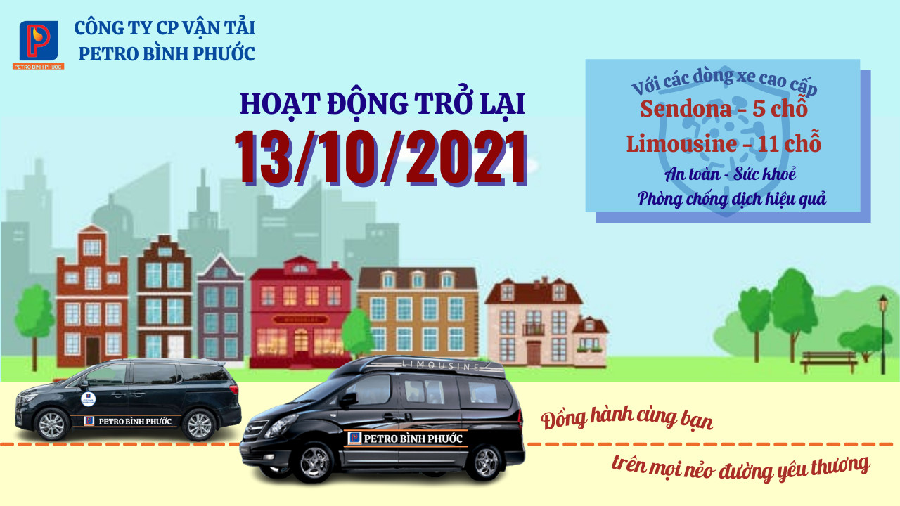13-10-2021: DỊCH VỤ XE KHÁCH CHÍNH THỨC HOẠT ĐỘNG TRỞ LẠI